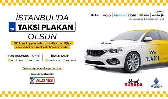 Uygulama Bazlı Taksi İçin Yeni İhale 2 Eylül’de