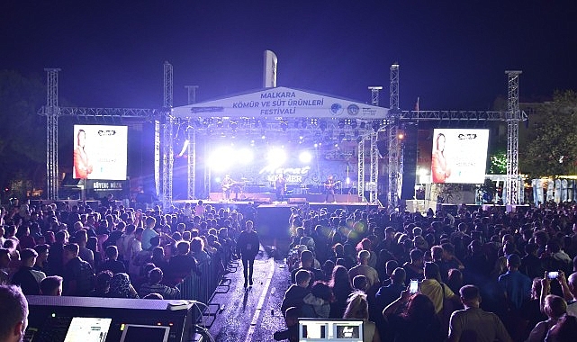 Malkara Kömür ve Süt Ürünleri Festivali’nde Coşku Dolu Konser Gecesi